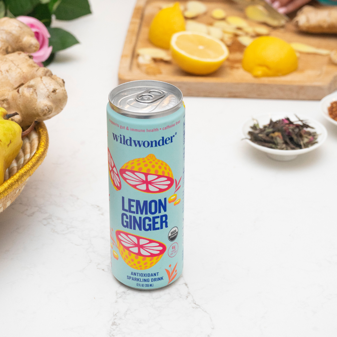 wildwonder - Lemon Ginger Sparkling Antioxidant Drink | Alter Ego Eatery